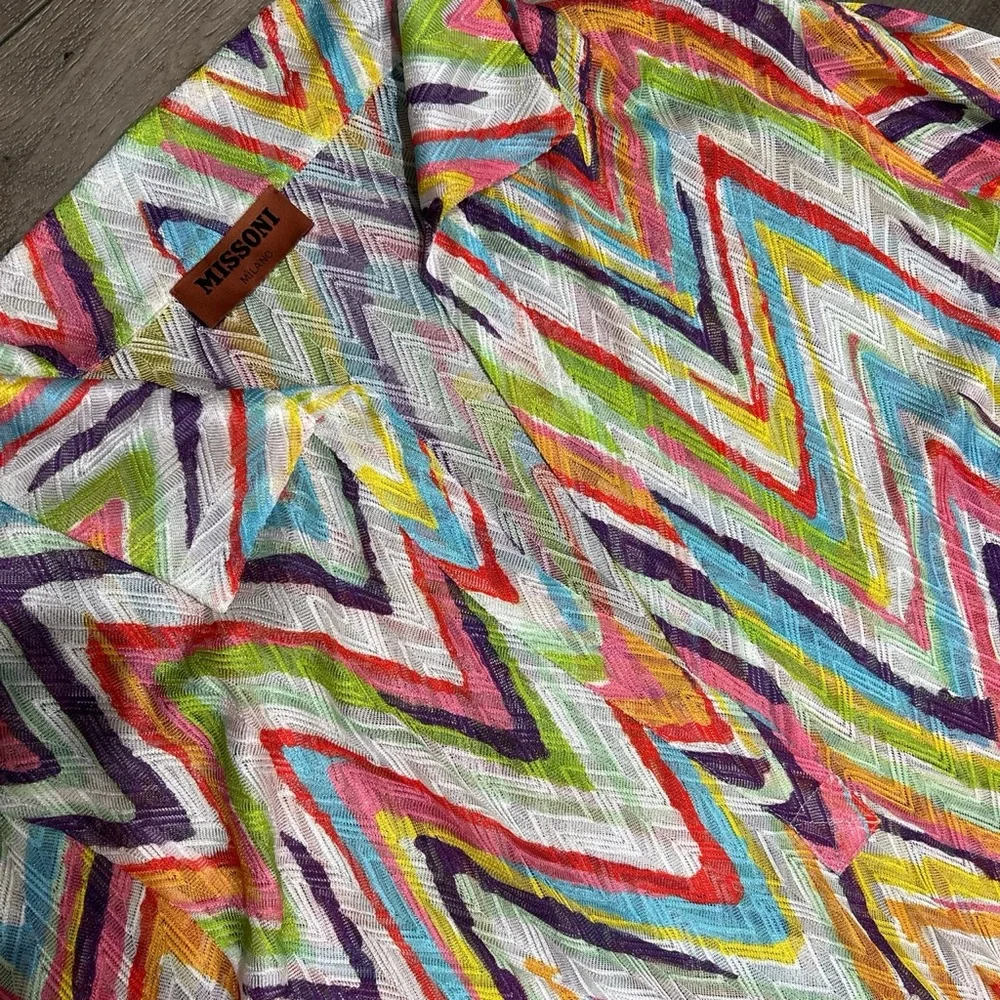 Brand new Missoni zig zag chevron knit beach cover up dress - Picture 5 of 8